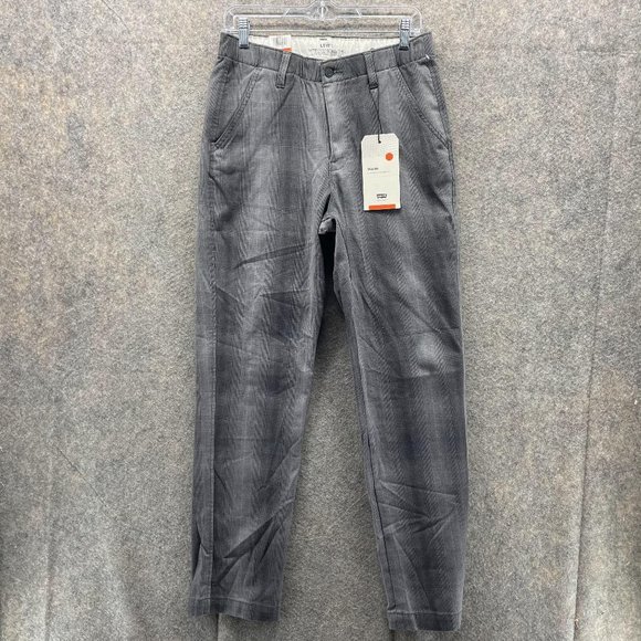 Levi's Other - Levis XX Chino Pants Men Small Gray EZ Pants Outdoors Stretch Fit Plaid Straight